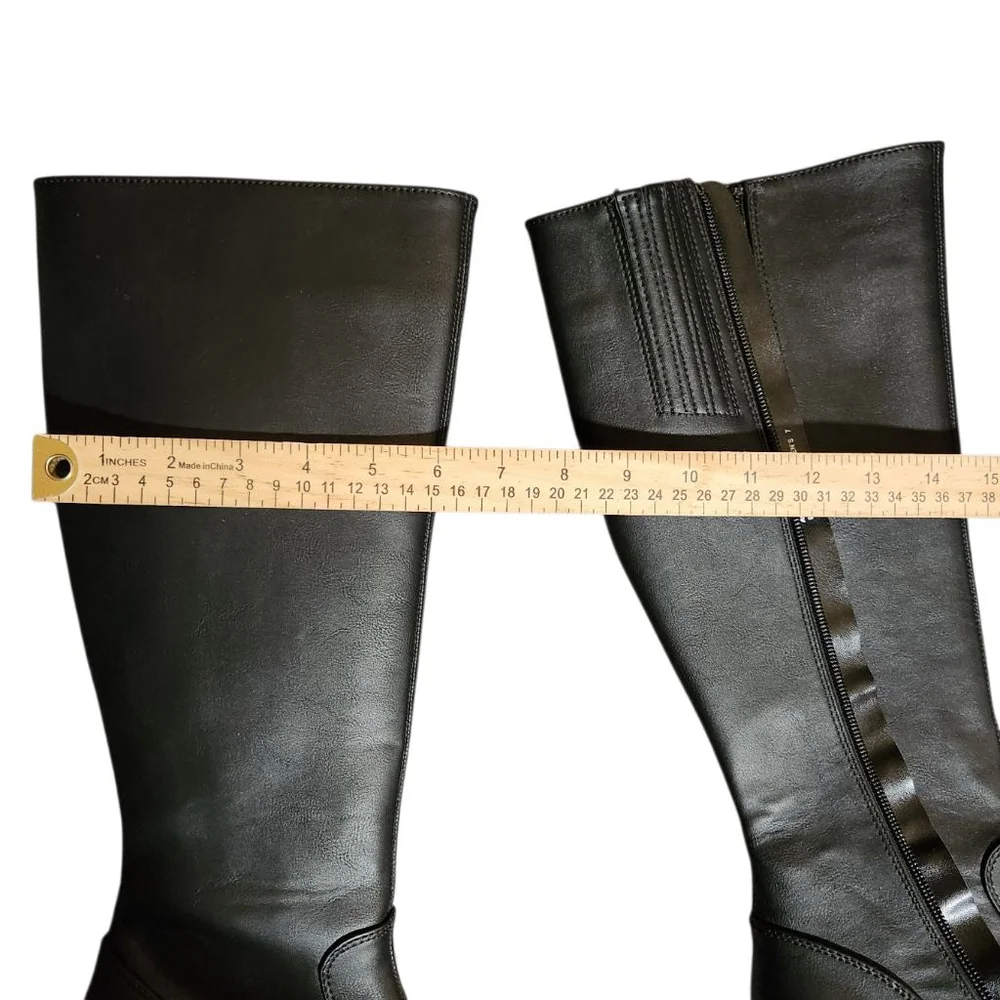 Demonia Shaker Black Platform Boots Womens Size 7 - Picture 12 of 12